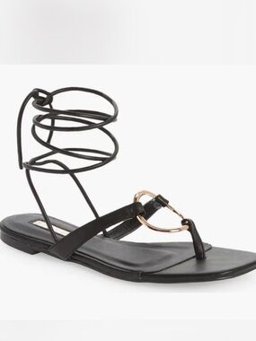 Women’s Black Lace-Up sandals